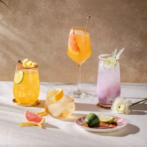 Elora handcrafted glass with modern silhouette