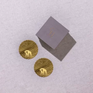 Masion Lustré Giraffe coasters in gift box