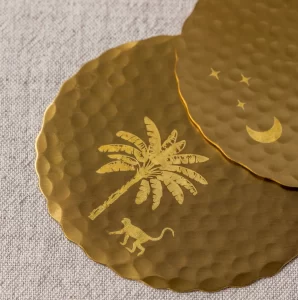 Masion Lustré Leaf Monkey decorative coasters