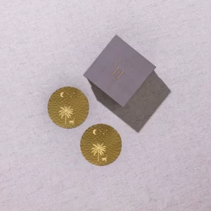 Masion Lustré Leaf Monkey coasters in box