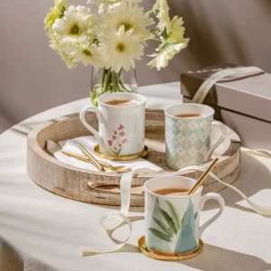 Mysa tea mugs styled as full set