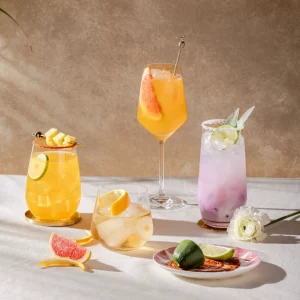 Nordic highball glass with clean minimalist design