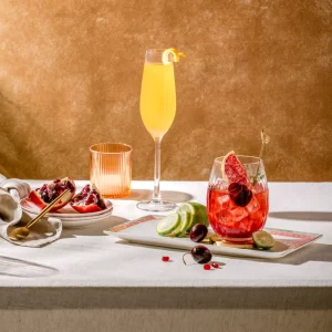 Seren double old fashion glass handcrafted